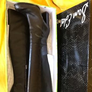 Sam Edelman Leather Knee High Boots (Black)